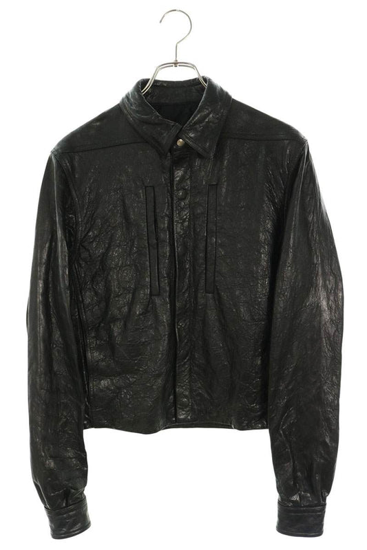 Rick Owens 26AW ALICE JKT Leather Jacket Black Size 44