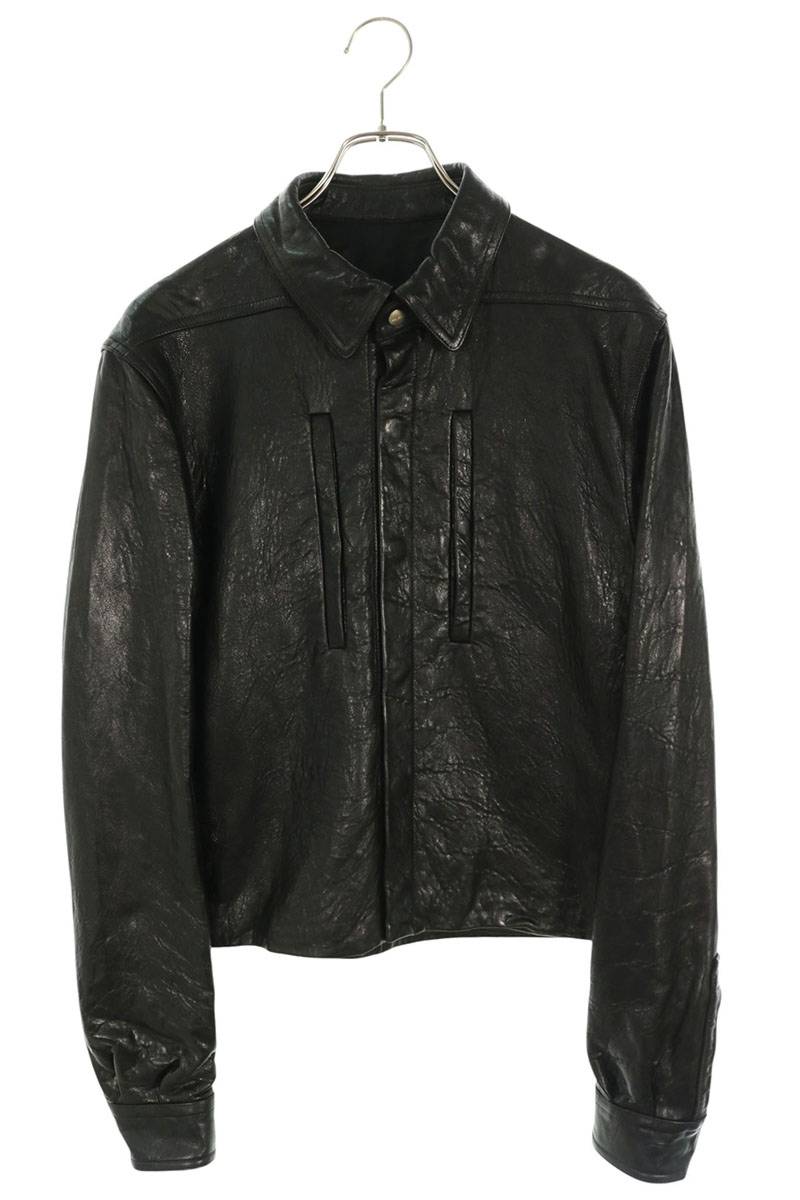 Rick Owens 26AW ALICE JKT Leather Jacket Black Size 46