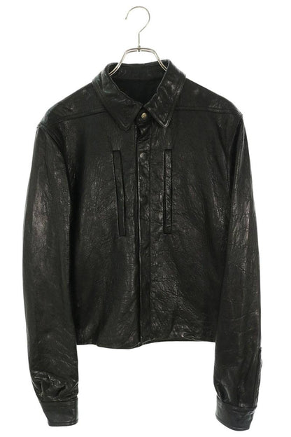 Rick Owens 26AW ALICE JKT Leather Jacket Black Size 46