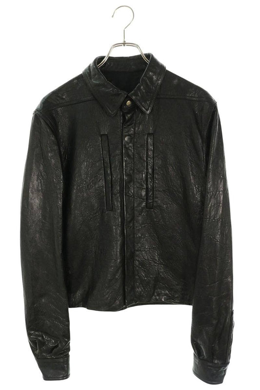 Rick Owens 26AW ALICE JKT Leather Jacket Black Size 46