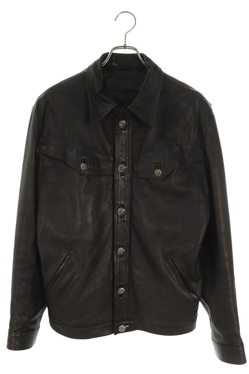 Chrome Hearts CLASSIC JEAN LTHR Leather Jacket Size L