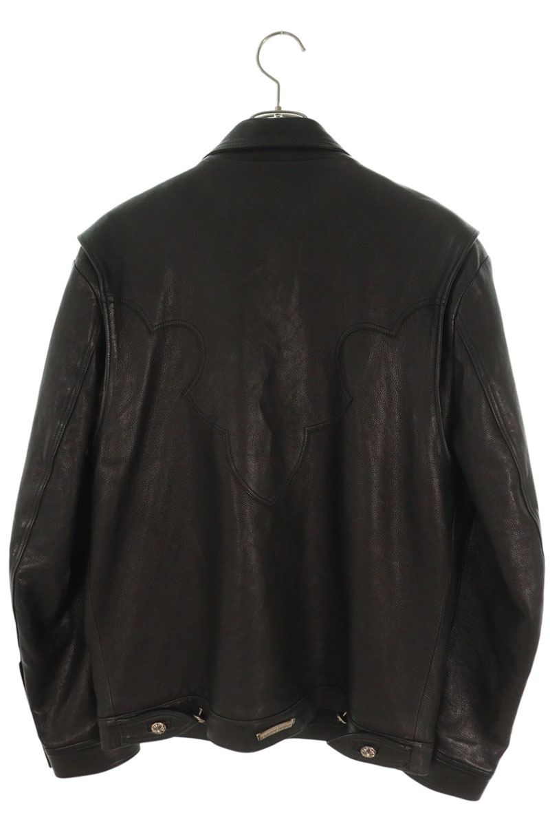 Chrome Hearts CLASSIC JEAN LTHR Leather Jacket Size L