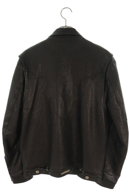 Chrome Hearts CLASSIC JEAN LTHR Leather Jacket Size L