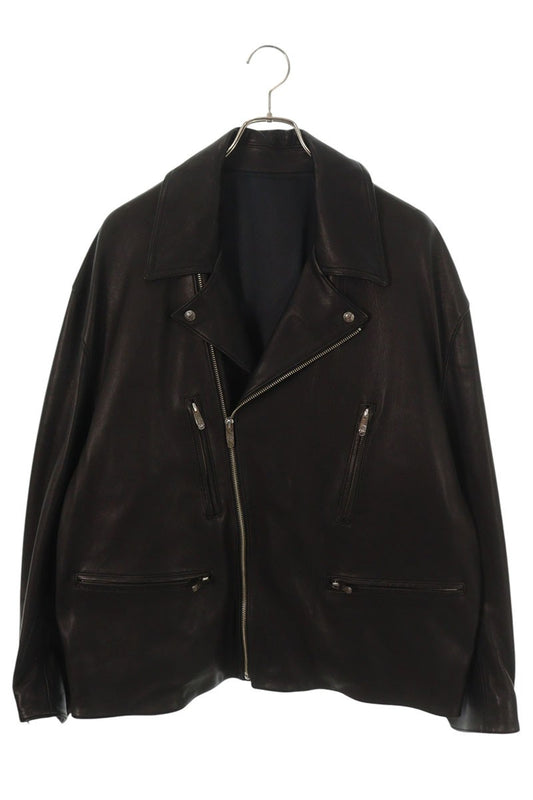 Porter Classic Double Rider Leather Jacket Black Size XXL