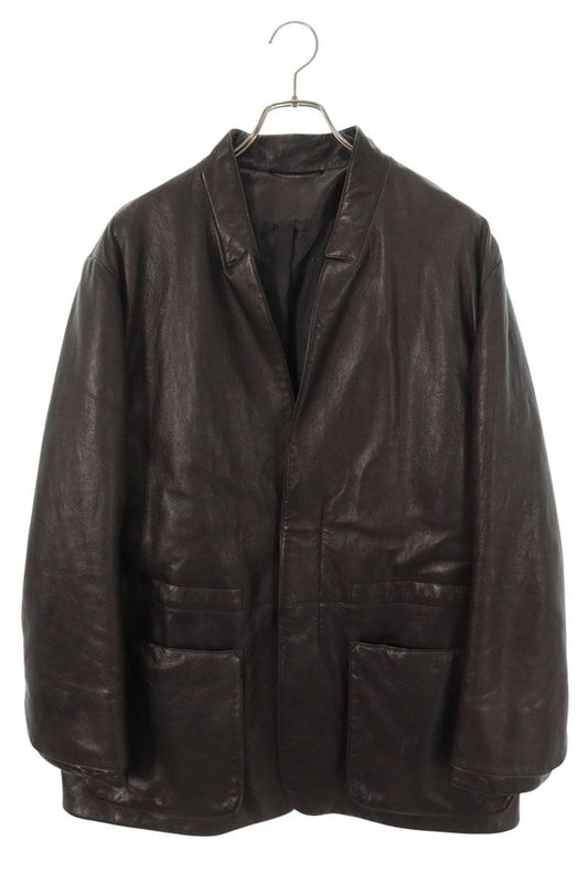 DIOR 24AW Lambskin Rider Leather Jacket Black Size 52