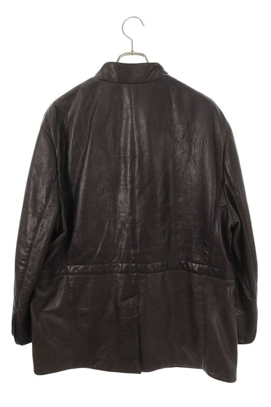 DIOR 24AW Lambskin Rider Leather Jacket Black Size 52