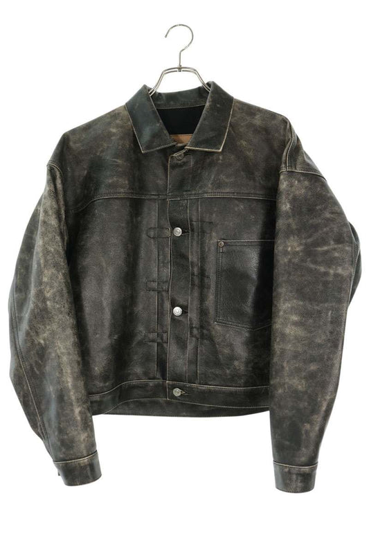 SAINT MICHAEL 26SS Berberjin Vintage Leather Jacket Size 1
