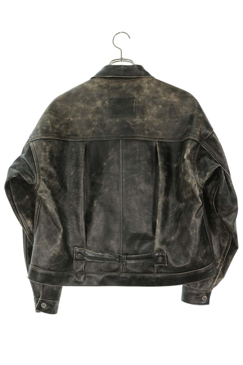 SAINT MICHAEL 26SS Berberjin Vintage Leather Jacket Size 1