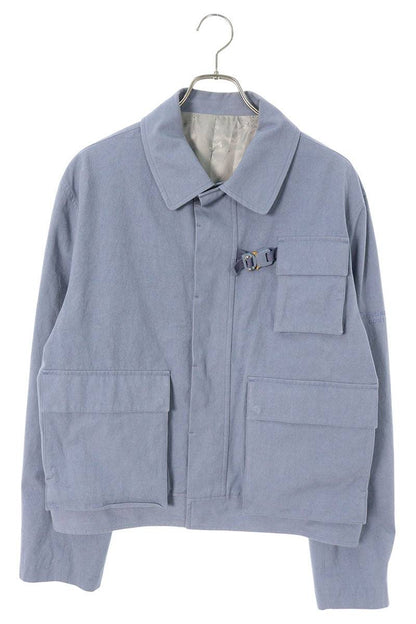 DIOR Blue Cotton Buckle Couture Blouson Size M