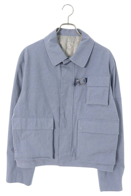 DIOR Blue Cotton Buckle Couture Blouson Size M