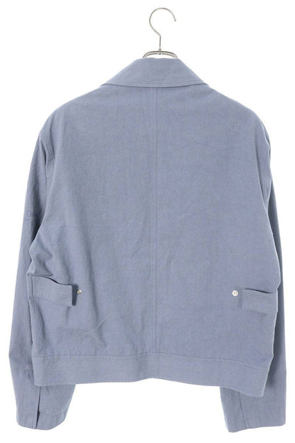 DIOR Blue Cotton Buckle Couture Blouson Size M