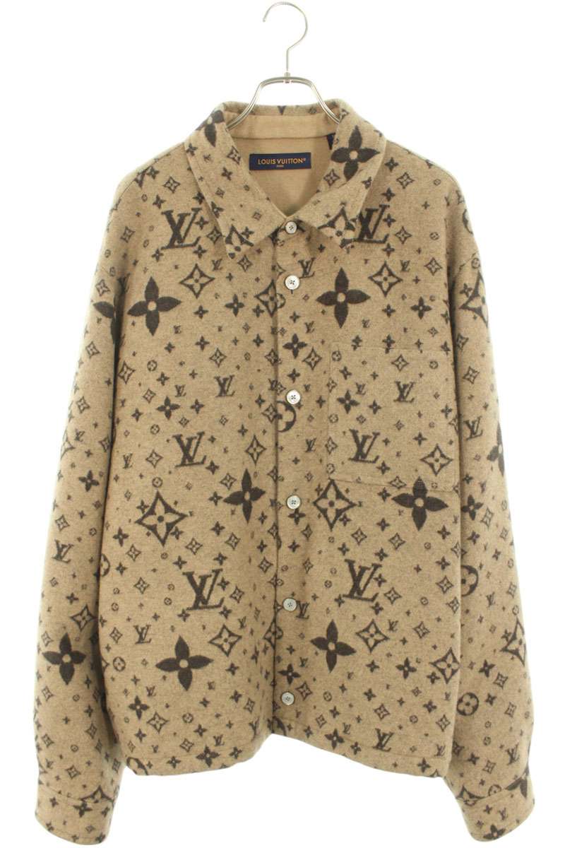 LOUISVUITTON 25SS Monogram Wool Silk Cashmere Size XXL