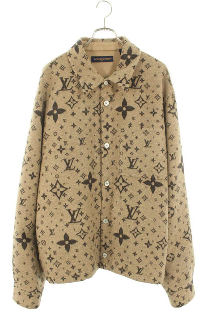 LOUISVUITTON 25SS Monogram Wool Silk Cashmere Size XXL