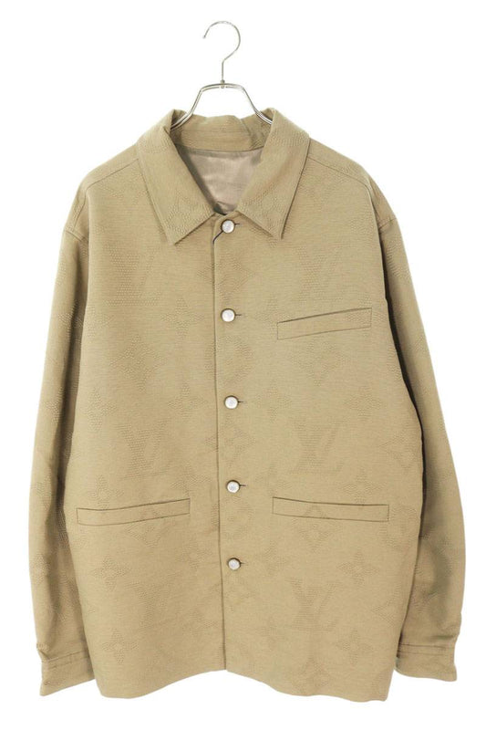 LOUISVUITTON 25SS Monogram Embroidered Cotton Size XXL