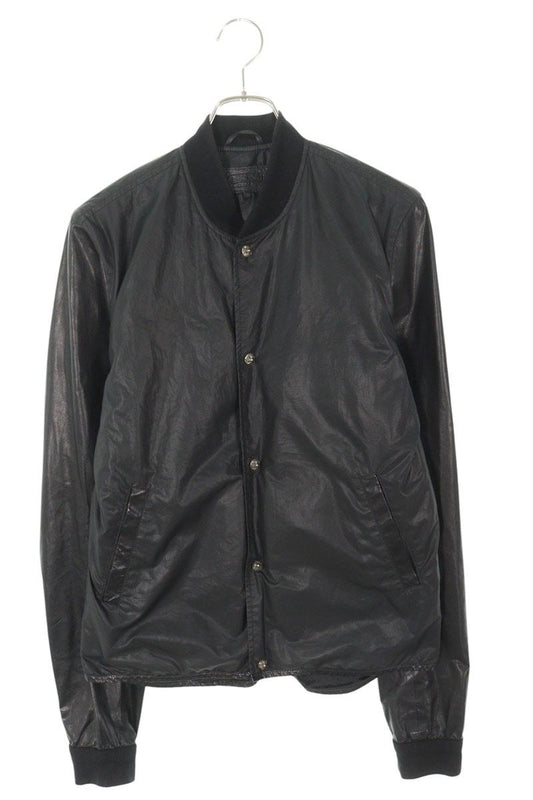 Chrome Hearts Leather Blouson Black x Silver Size S