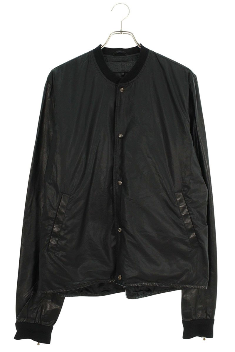 Chrome Hearts Leather Panel Linen Blouson Size L