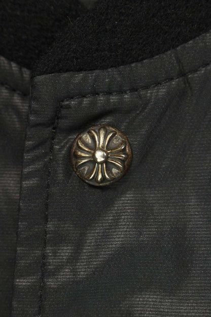 Chrome Hearts Leather Panel Linen Blouson Size L