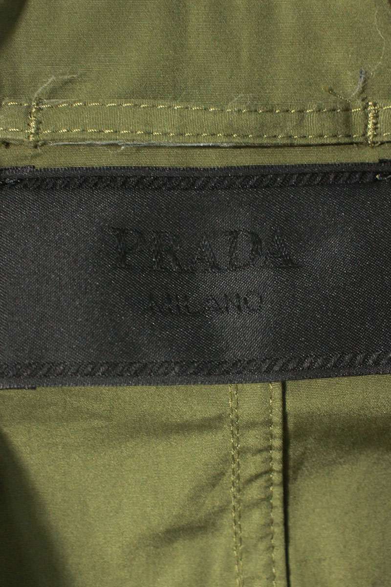 PRADA 24SS Khaki Cotton Multi-Pocket Safari Blouson Size L