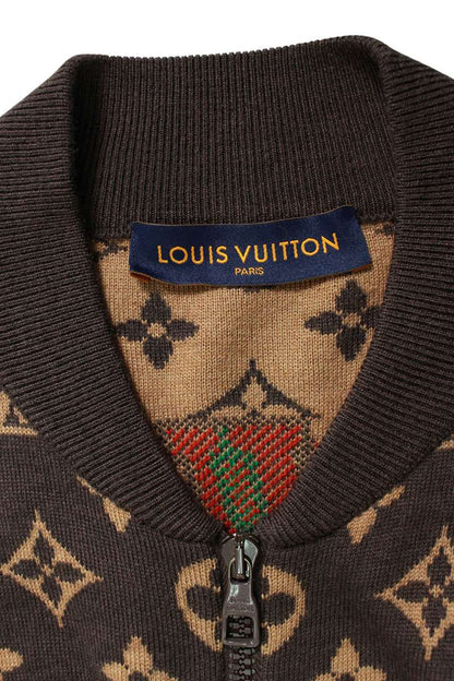 LOUISVUITTON 21AW NBA Monogram Graphic Zip Knit Size XL