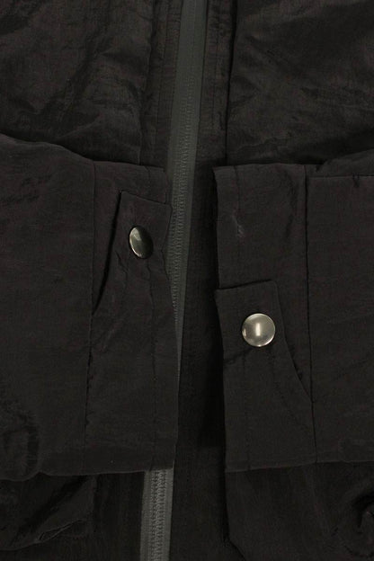 cmmawear Black Nylon Zip-Up Blouson Size M
