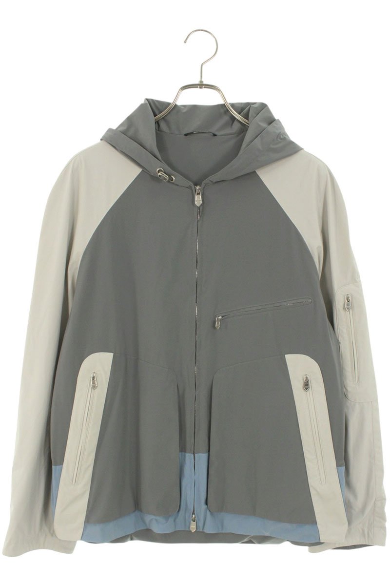 HERMES Multi Nylon Zip-Up Blouson Size 48