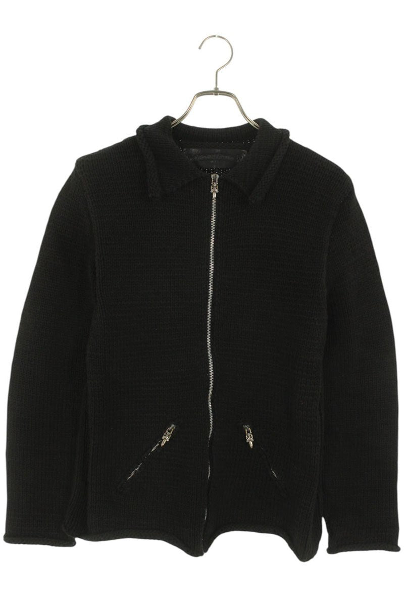 Chrome Hearts Cross Patch Cashmere Zip-Up Jacket Size L