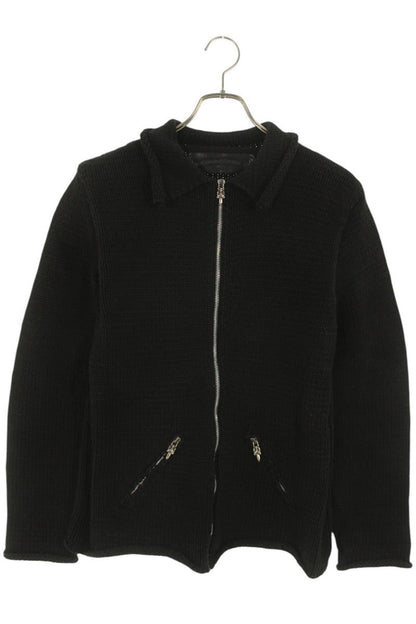 Chrome Hearts Cross Patch Cashmere Zip-Up Jacket Size L