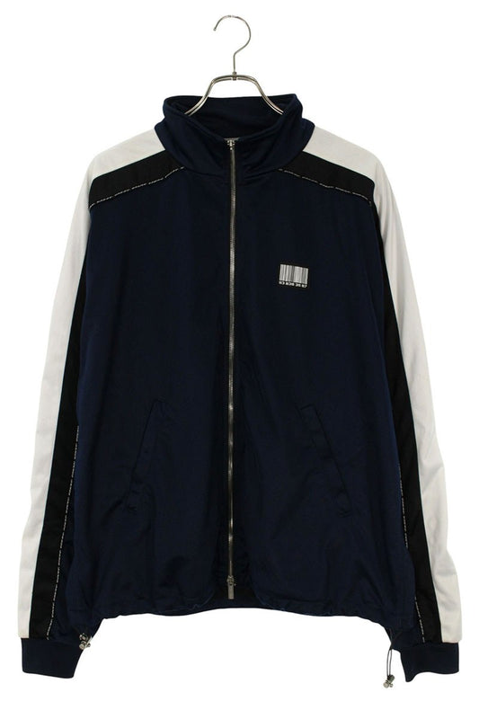 VTMNTS Navy Poly Zip Track Jacket Size M