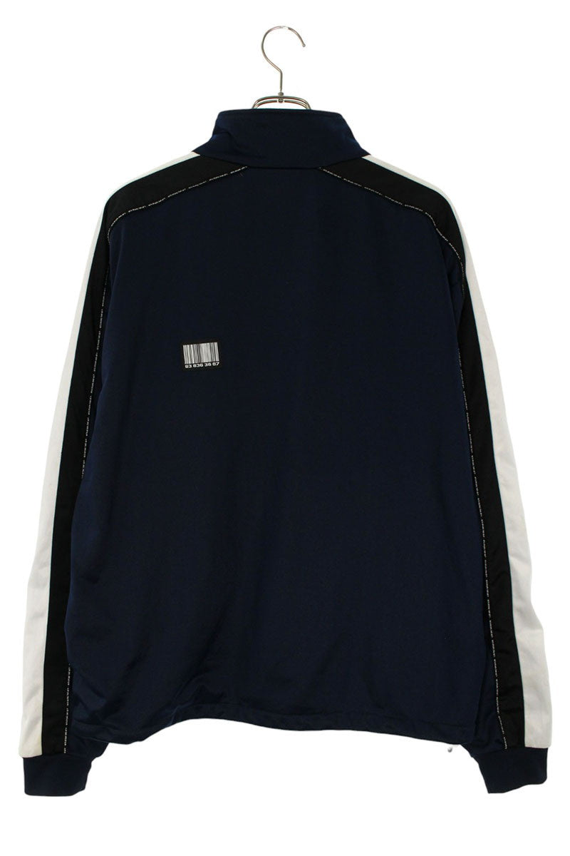 VTMNTS Navy Poly Zip Track Jacket Size M