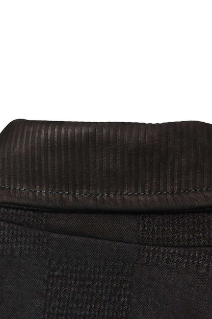 LOUISVUITTON 24AW Leather Trim Damier Work Jacket Size S