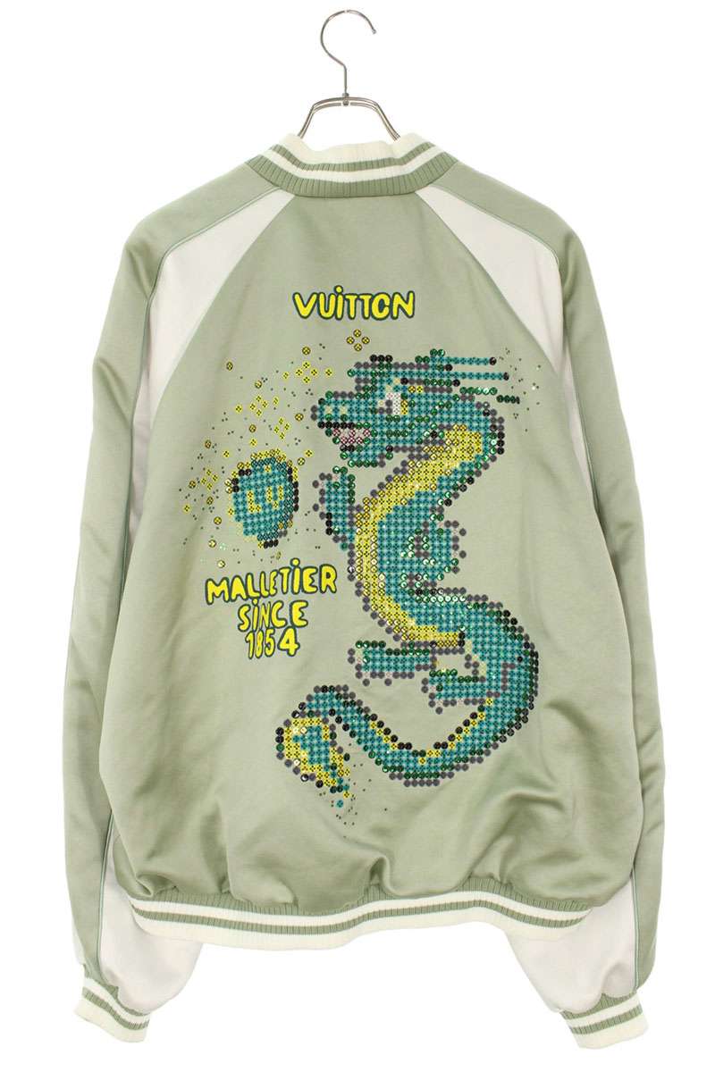 LOUISVUITTON 24SS Sequin Beaded Souvenir Jacket Size XXL