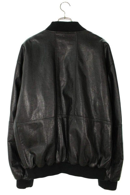 LUU DAN Leather Blouson Black Size 48