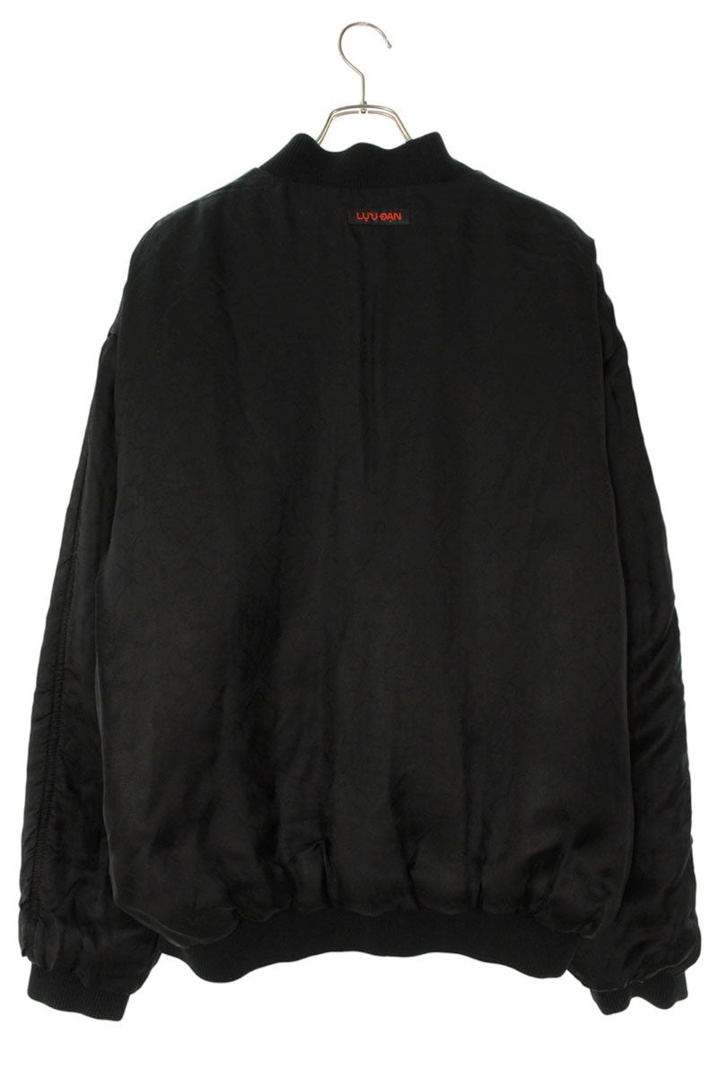 LUU DAN Leather Blouson Black Size 48