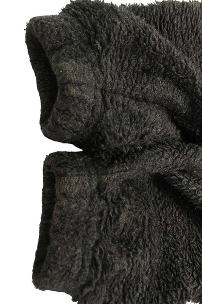 Omar Afridi Rajasthan Fleece Hoodie Gray Wool Blend Size S