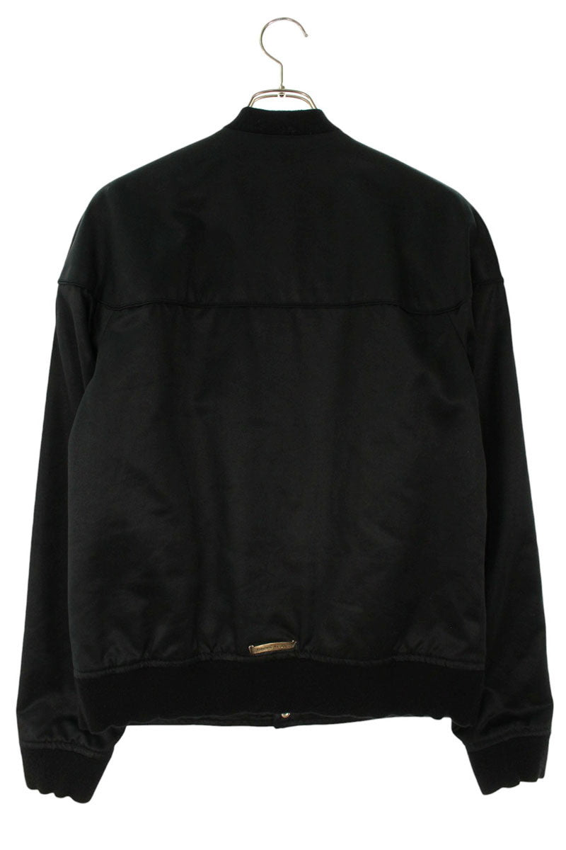 Chrome Hearts Quilted Double Zip Jacket Black/Silver Size M