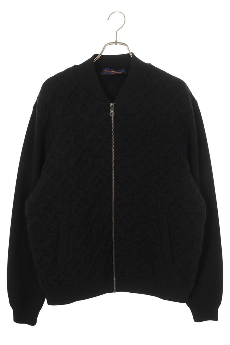 LOUISVUITTON Monogram All-Over Wool Blend Jacket Size XL