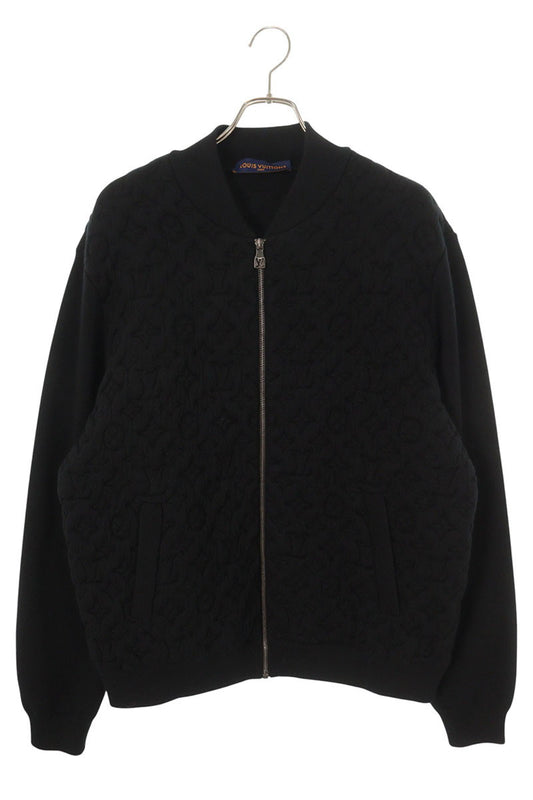 LOUISVUITTON Monogram All-Over Wool Blend Jacket Size XL
