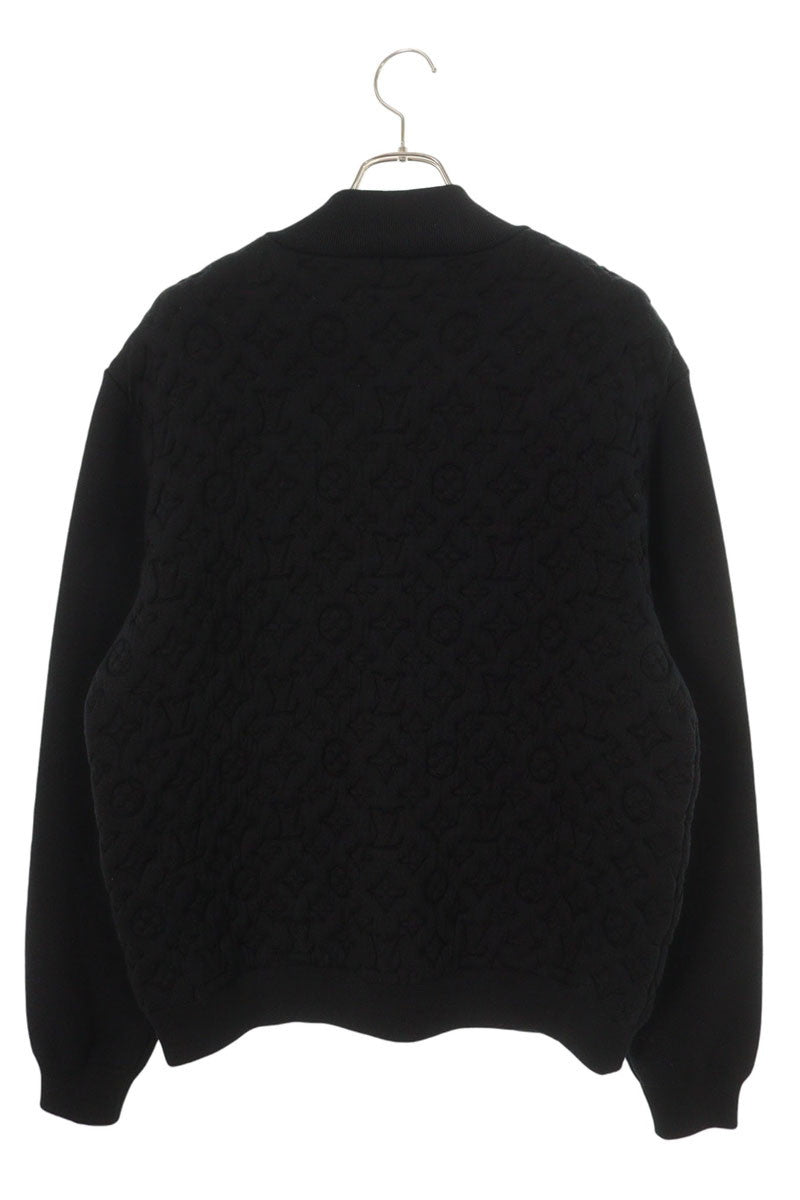 LOUISVUITTON Monogram All-Over Wool Blend Jacket Size XL