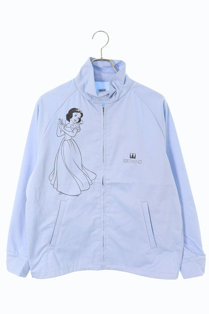 SEQUEL 24AW WEEKEND SNOW WHITE Print Blouson Blue Size M