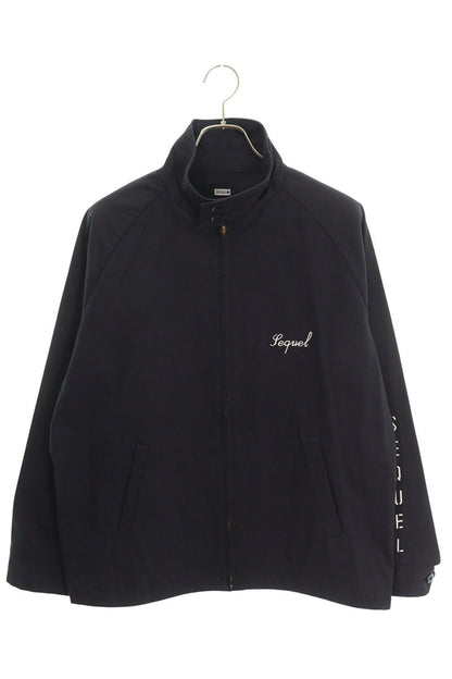 SEQUEL Logo Embroidered Blouson Navy Size L