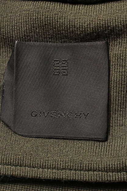 GIVENCHY Wool Hooded Varsity Jacket Khaki Size S