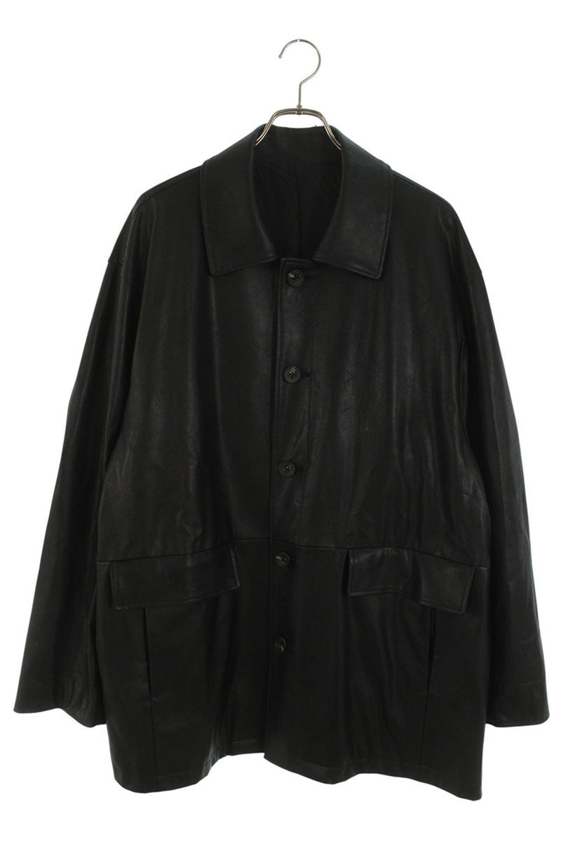 stein Faux Leather Coverall Blouson Black Size S