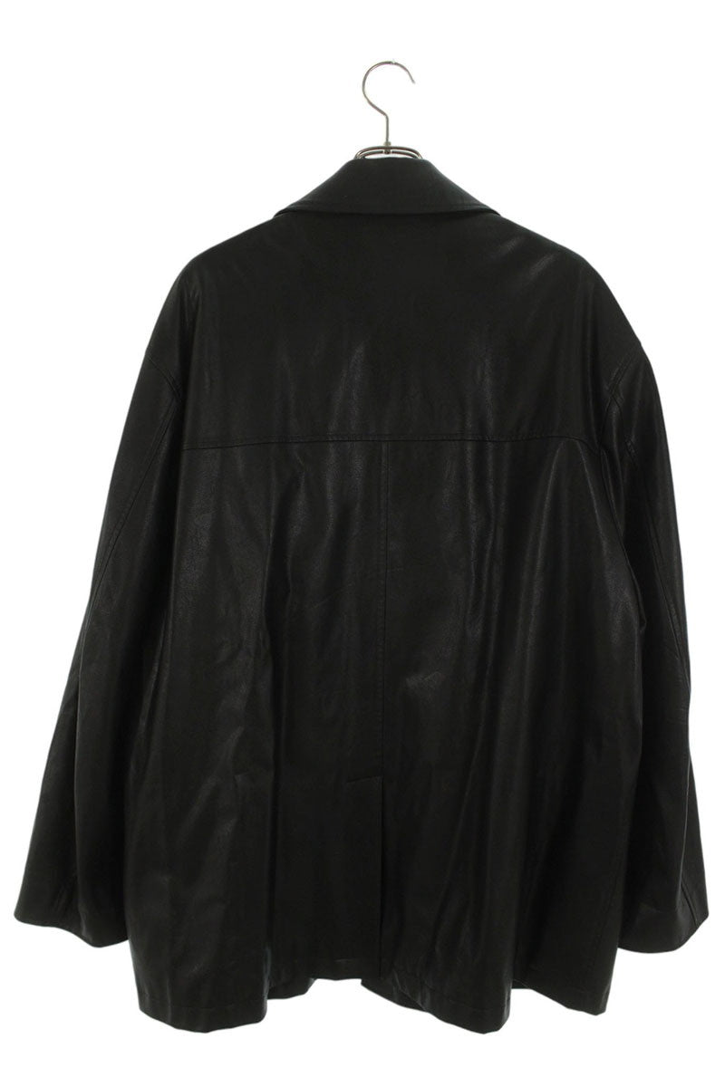 stein Faux Leather Coverall Blouson Black Size S