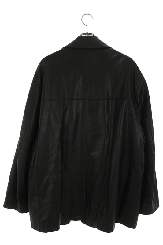 stein Faux Leather Coverall Blouson Black Size S