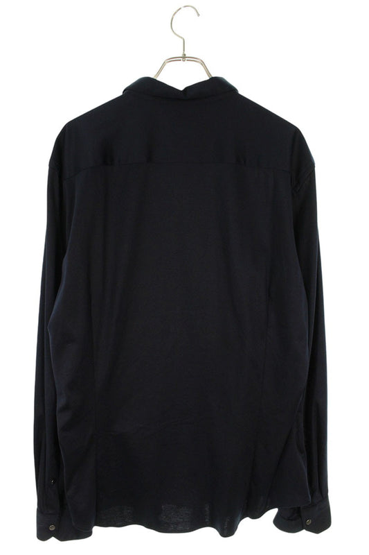 GIORGIOARMANI Cotton Zip Shirt Blouson Navy Size S
