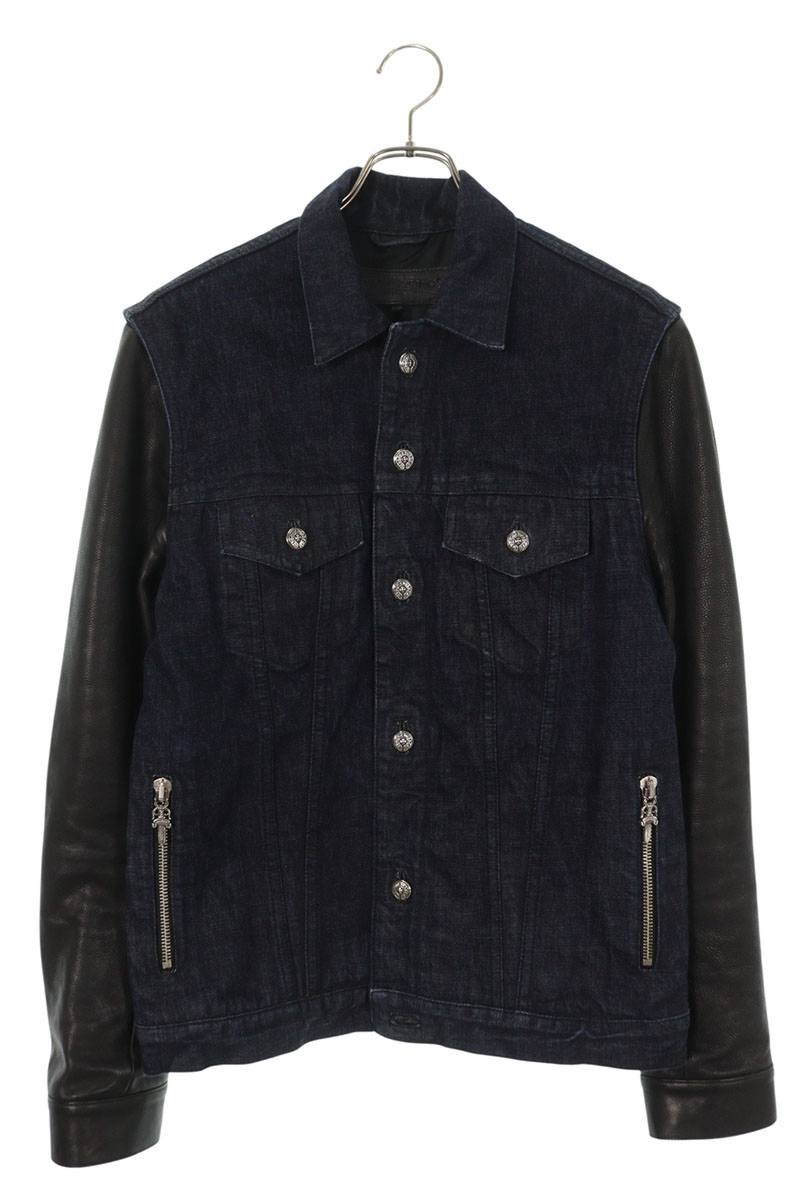 Chrome Hearts Leather Trim Horseshoe Button Blouson Size M