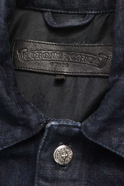 Chrome Hearts Leather Trim Horseshoe Button Blouson Size M