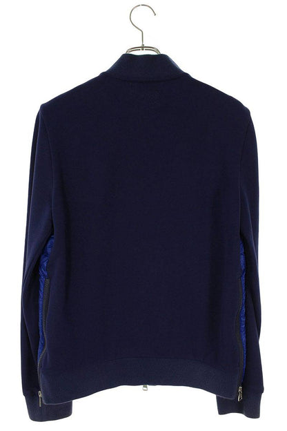MONCLER Maglia Cardigan Down Panel Blouson Navy Blue Size S