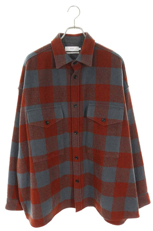 Graphpaper Tri-Spin Loop CPO Check Blouson Size M