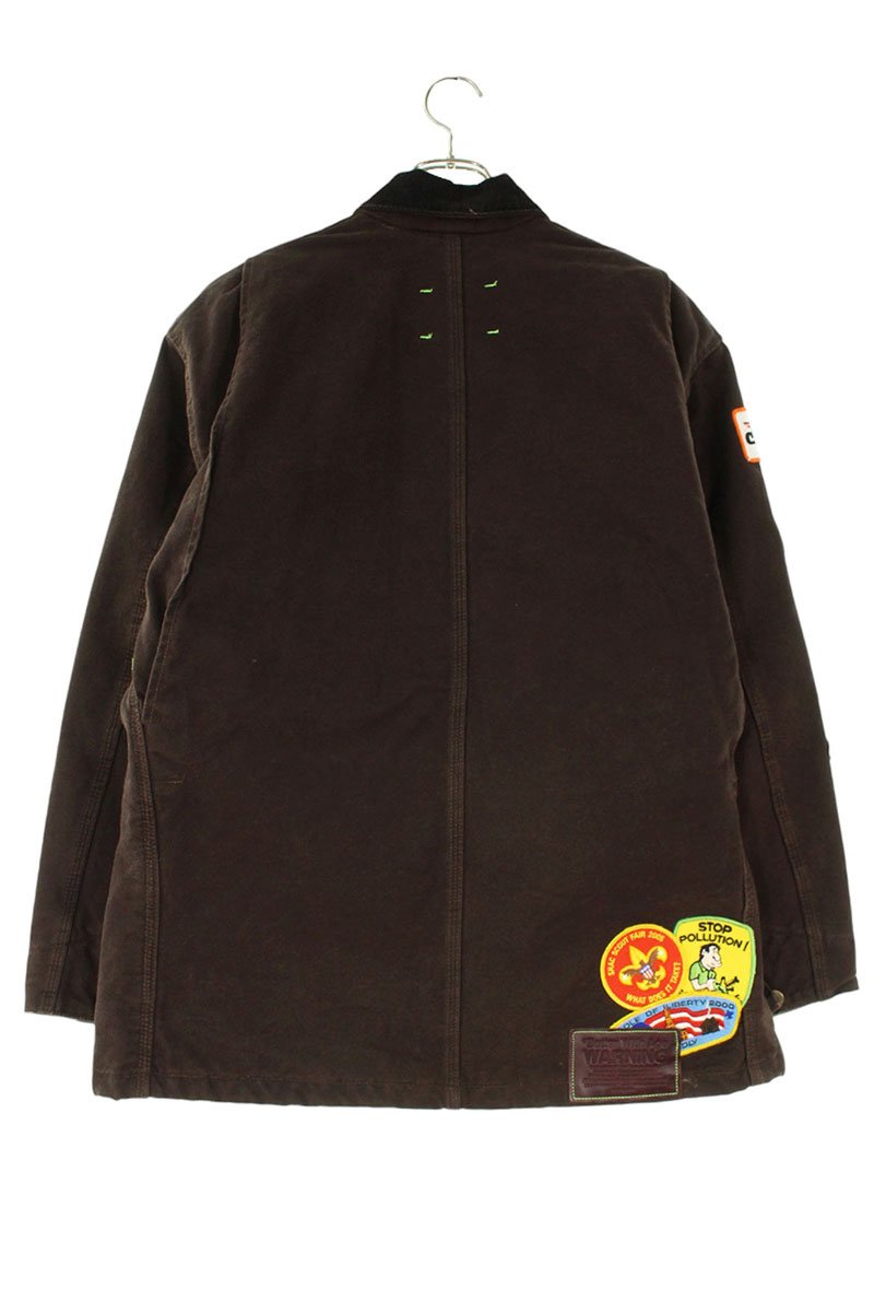 Better With Age GENTLEMAN'S COAT Patchwork Blouson Brown Size L